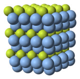 Crystal structure of silver subfluoride.