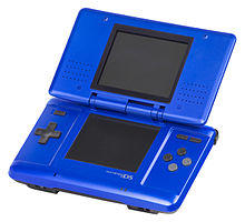 Blue Nintendo game system