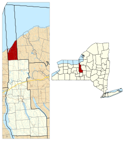 Location in Cayuga County and New York