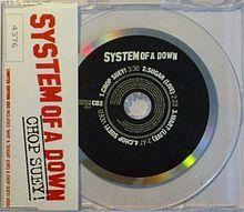 UK Import CD 2 single cover of "Chop Suey!"