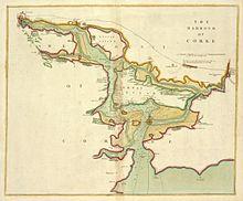 Map of Cork Harbour, ca. 1702