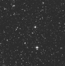 Satellite image of binary star system BG Geminorum