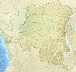 Location of Pool Malebo in Democratic Republic of the Congo.