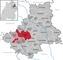 Schwäbisch Hall in SHA.svg