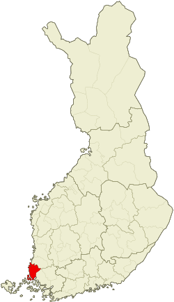 Location of Vakka-Suomi sub-region