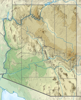Map showing the location of Sunset Crater Volcano National Monument