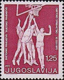 1970 FIBA World Championship stamp of Yugoslavia.jpg