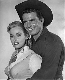 James Garner Karen Steele Maverick premiere 1957.jpg