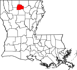 Location within the U.S. state of Louisiana