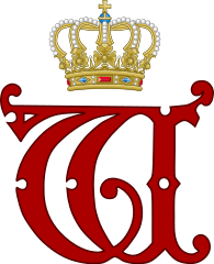 Royal Monogram of King Wilhelm II of Wurttemberg, Variant.svg