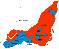 Montreal Island after 2006 demerger