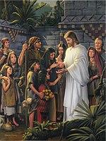 Christ visiting ancient Americans, called Nephites