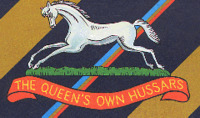 Queen's Own Hussars crest & tie colours.png