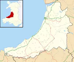 Rhydowen is located in Ceredigion