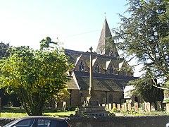 The parish church of St Michael, at Farnsfield, in Nottinghamshire.jpg