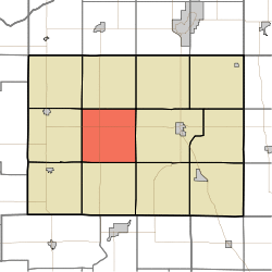 Location in Pulaski County