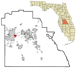 Location in Polk County and the state of Florida