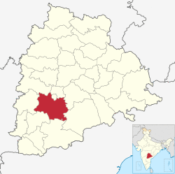 Location in Telangana, India
