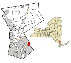 Location in Westchester County, New York