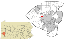 Location in Allegheny County and the U.S. state of Pennsylvania.