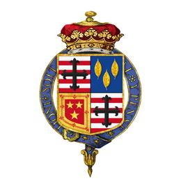 Shield of arms of Cromartie Sutherland-Leveson-Gower, 4th Duke of Sutherland, KG.png