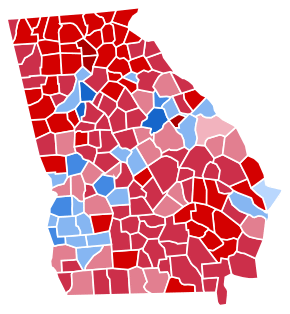 Georgia Presidential Election Results 2004.svg