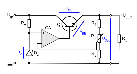 Voltage stabiliser OA, IEC symbols.svg