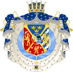 Blason du Prince Oscar Fredrik duc d'Östergötland de 1829 à 1844.svg
