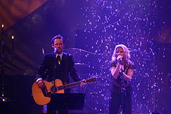Joakim Berg (left) in 2006 with Lisa Miskovsky.