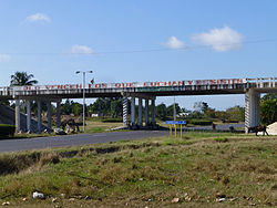 The A4 motorway exit of Candelaria