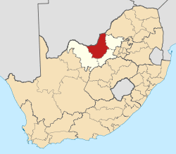 Location in South Africa