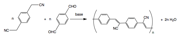 PPV synthesis using Knoevenagel condensation.png