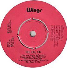 Hi Hi Hi by Wings pink label A-side 1972 UK vinyl.jpg
