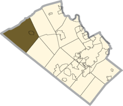 Location in Lehigh County