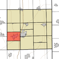 Location of Keyser Township in DeKalb County