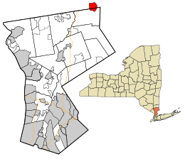 Location in Westchester County and the state of New York.