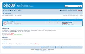 A default installation of phpBB 3.2
