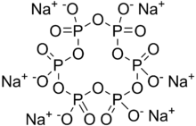 Skeletal formula of sodium hexametaphosphate