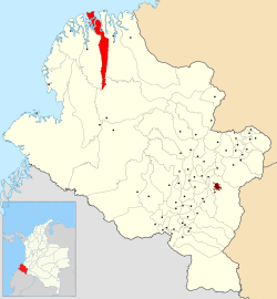 Location of the municipality and town of La Tola in the Nariño Department of Colombia.