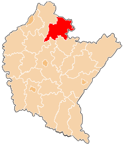 Location within the voivodeship