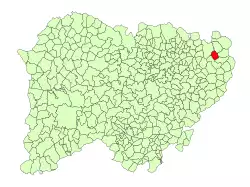 Location in Salamanca
