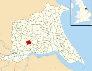 North and South Cliffe UK parish locator map.svg
