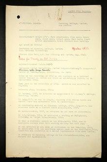 British Army intelligence file for Gerald O'Sullivan