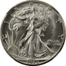 Walking Liberty Half Dollar 1945D Obverse.png