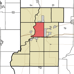 Location in Vigo County