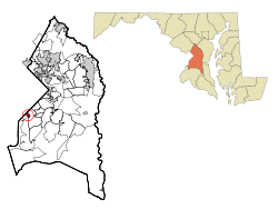 Location of Forest Heights, Maryland