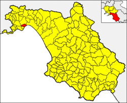 Vietri sul Mare within the Province of Salerno
