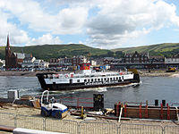 Largs pier and MV Loch Riddon.jpg