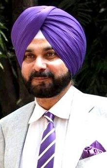 Navjot Singh Sidhu on the sets of Sony Max in 2012 (cropped).jpg