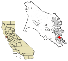 Location of Corte Madera in Marin County, California